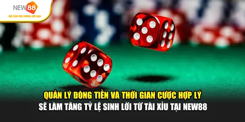 Quản lý dòng tiền và thời gian cược hợp lý sẽ làm tăng tỷ lệ sinh lời từ Tài xỉu New88
