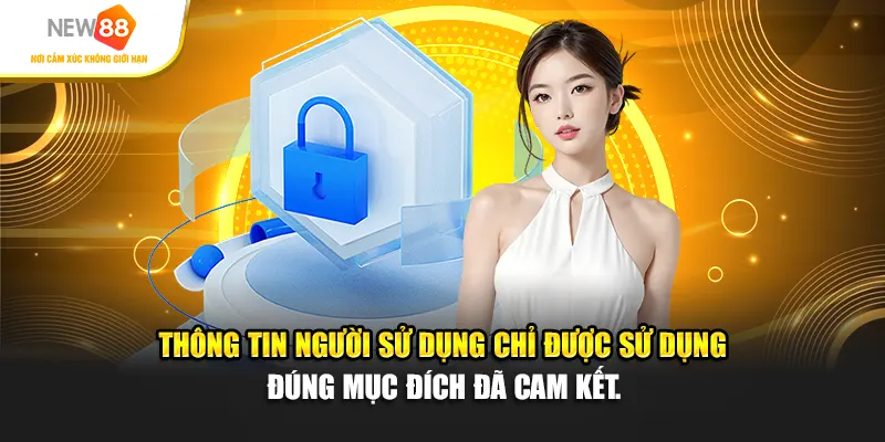 Thông tin người sử dụng chỉ được sử dụng đúng mục đích đã cam kết